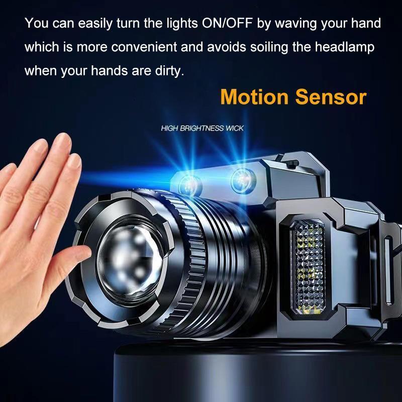 Product Introduction of Rechargeable Headlight Flashlight Super Light Multifunctional Flashlight Outdoor Waterproof Headlight Flashlight Work Light Magnetic 36