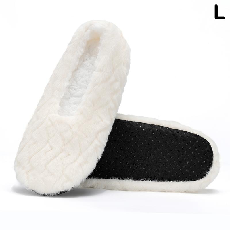 Product Introduction of Women's Warm Floor Socks Fall Winter Home Non Slip Plush Soft Comfortable Thicken Solid Colour Ladies Indoor Slippers Socks 15