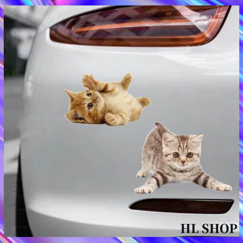 3t Cat Sticker HL 3D cat stickers, pet cat cute stickers, waterproof car stickers ...
