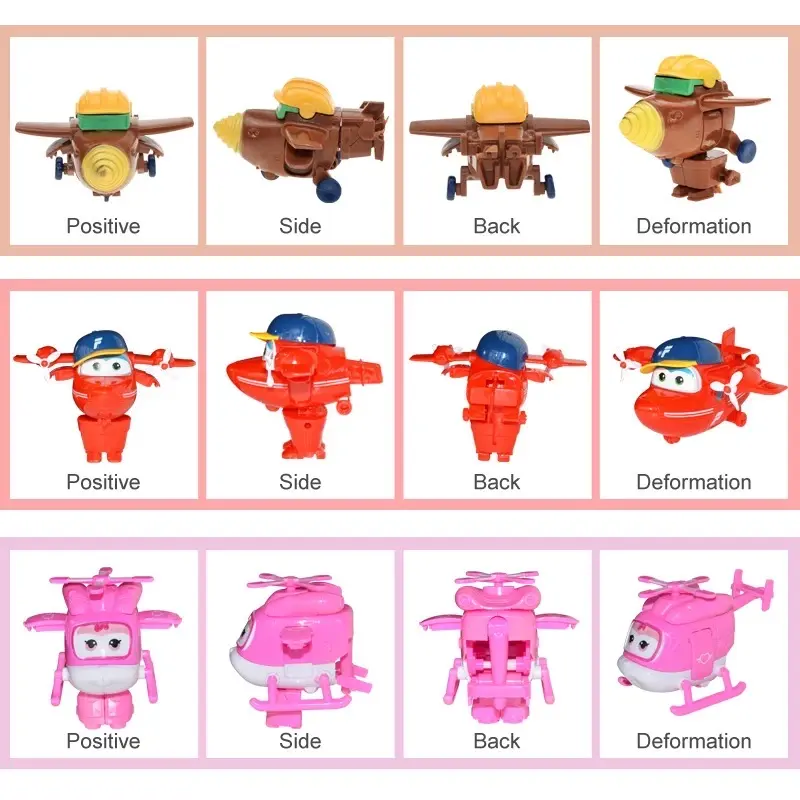ACTION FIGURE SUPERWINGS SUPER WINGS SET ISI 12 PCS MAINAN ANAK TOPPER CAKE PAJANGAN MINIATUR HIASAN Toy 5