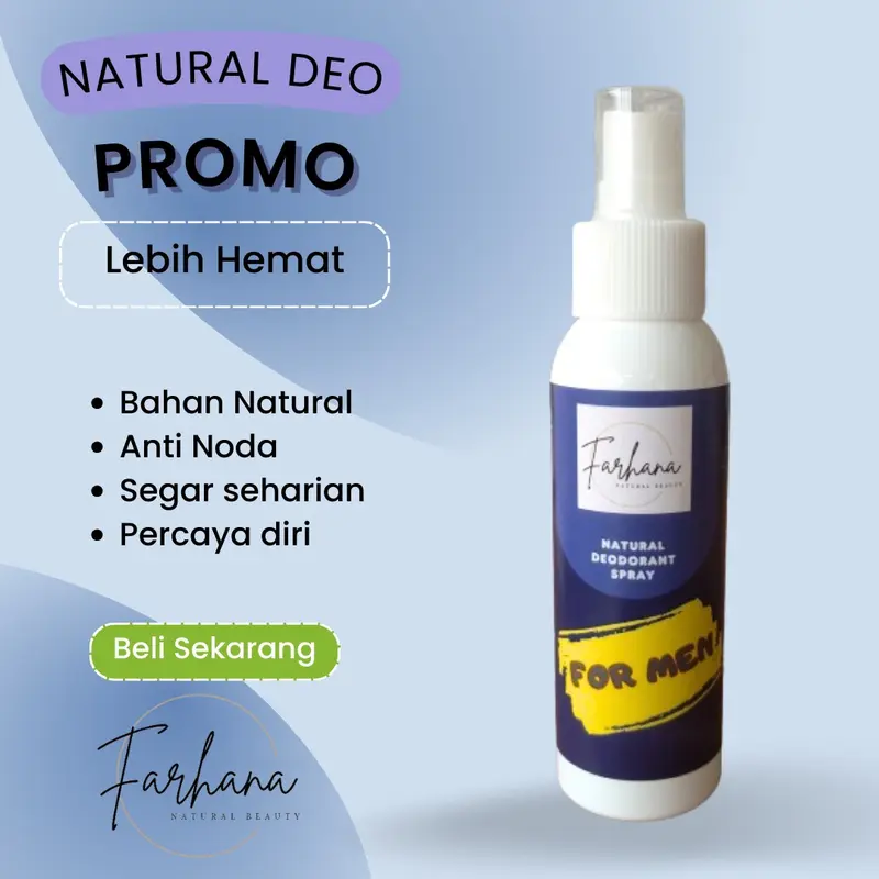 Deodorant tawas cowo pria spray paket 5 pcs deodorant for men natural menghilangkan bau badan mengurangi keringat berlebih memberikan kesegaran sepanjang hari melembutkan kulit ketiak dan tidak meninggalkan noda di pakaian 2