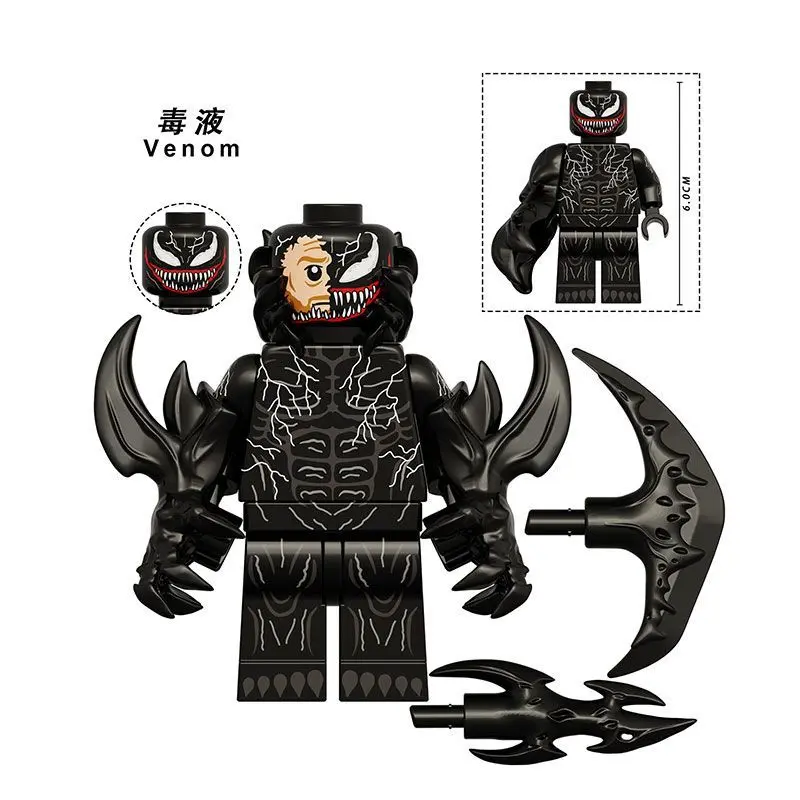 Compatible With Lego Venom Building Blocks Third Party Title Serum Slaughter Assembly Doll Diy Boy Toy Ornaments