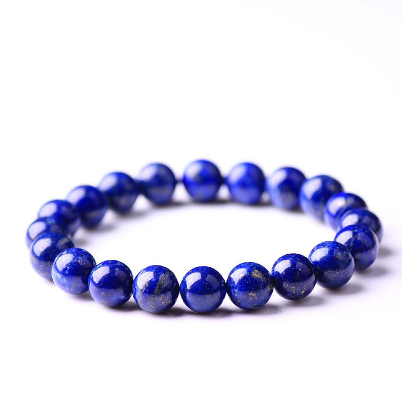  Vòng tay phong thủy Đá L.ưu Ly Lapiis Lazulii - Mệnh Thủy Mộc 