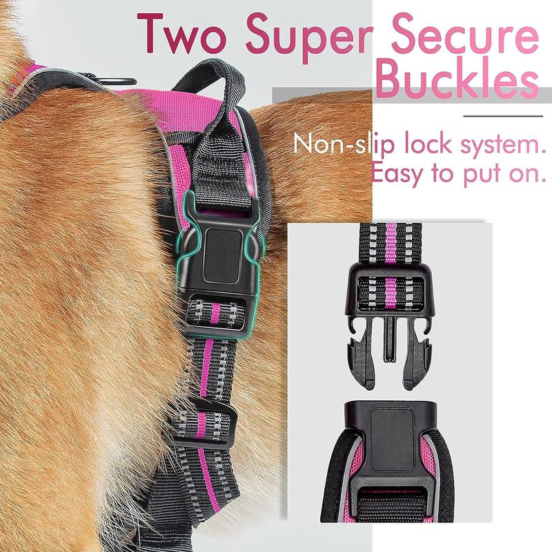 Adjustable Pet Harness, Breathable Comfortable Harness for Small Medium Large Dogs, Comfy & Safe Pet Harness 9