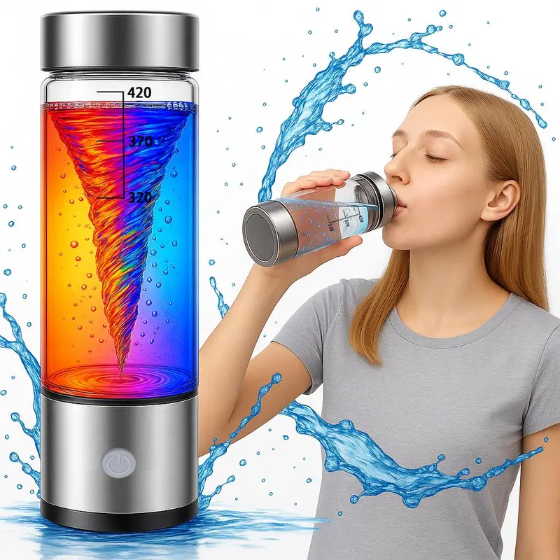 Portable Rechargeable Hydrogen Water Bottle, Hydrogen Water Machine, Portable Hydrogen Water Bottle Generator, Water Bottle for Home Office Outdoor, Drinkware, Tumbler 6