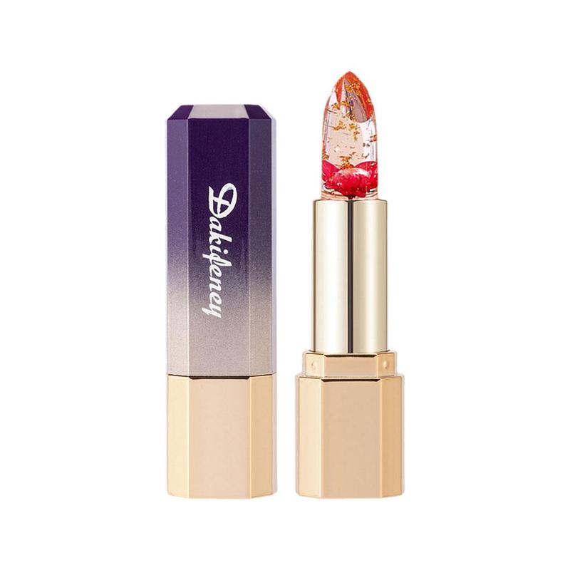 Product Introduction of New Temperature Change Moisturizing Lipstick 1pcs Lipstick Flower Jelly Color Changing Lipstick W4Y1 24