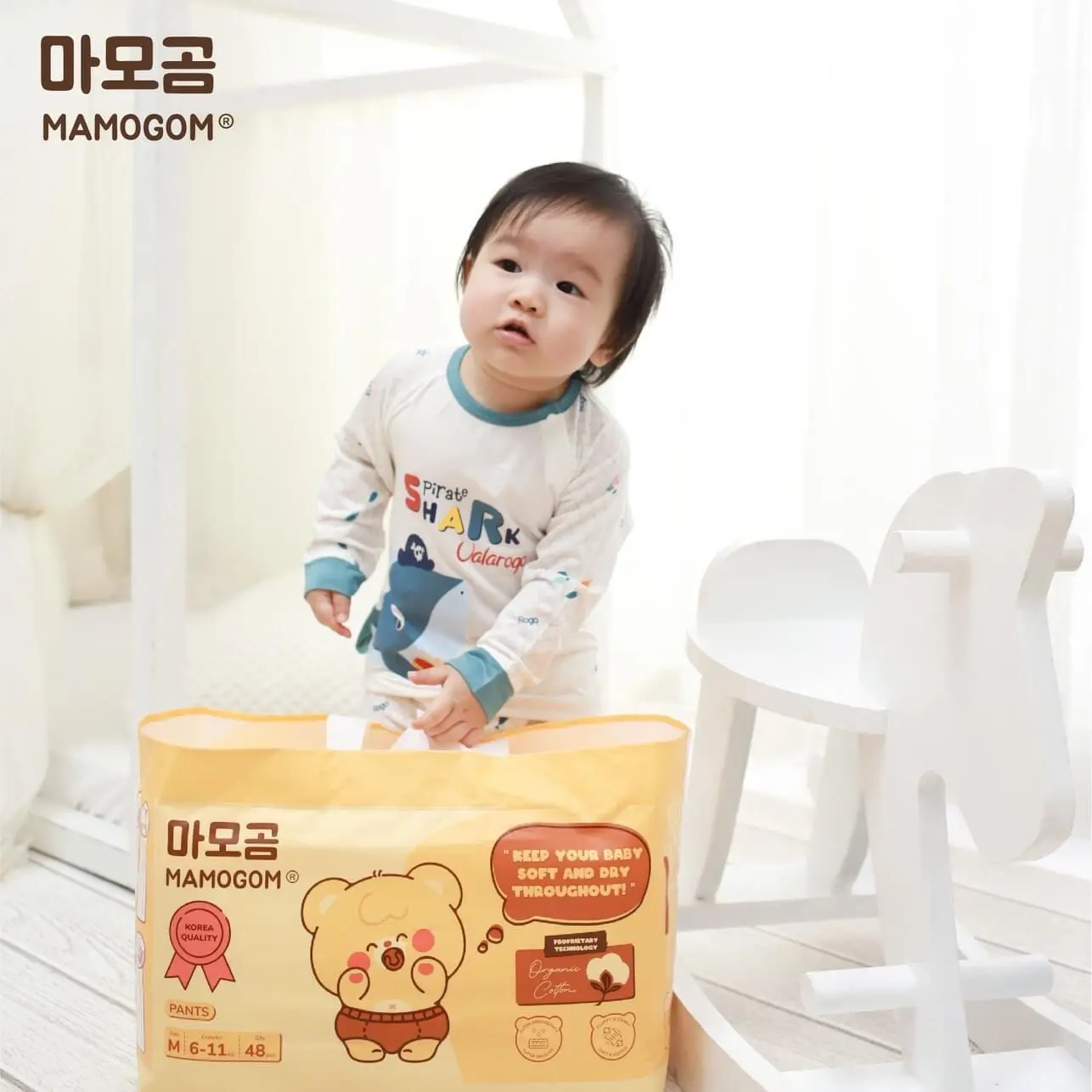 (KHÔNG QUÀ) Tã bỉm Mamogom oganic đủ size Cho Bé