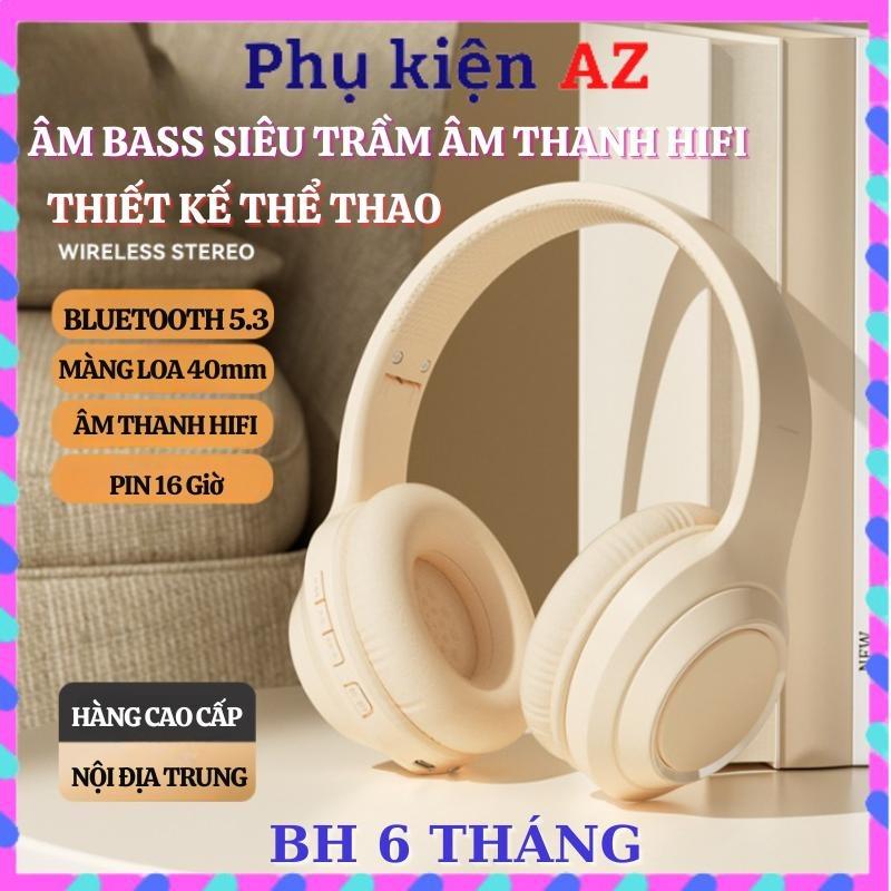 Tai Nghe M6 Chụp Tai Headphone Bluetooth Không Dây 5.3 Gaming Sạc Nhanh Chống Ồn Gấp Gọn Nghe Nhạc Siêu Hay