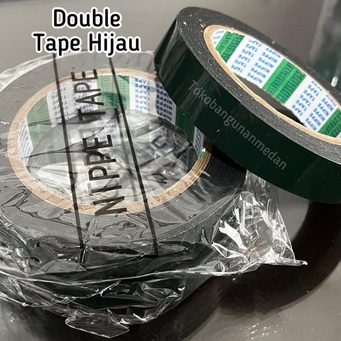 Gambar DOUBLE TAPE HIJAU FOAM BUSA / HIJO 20mm  x 5 METER / NIPPE TAPE dari Tokobangunanmedan Kota Medan Tokopedia