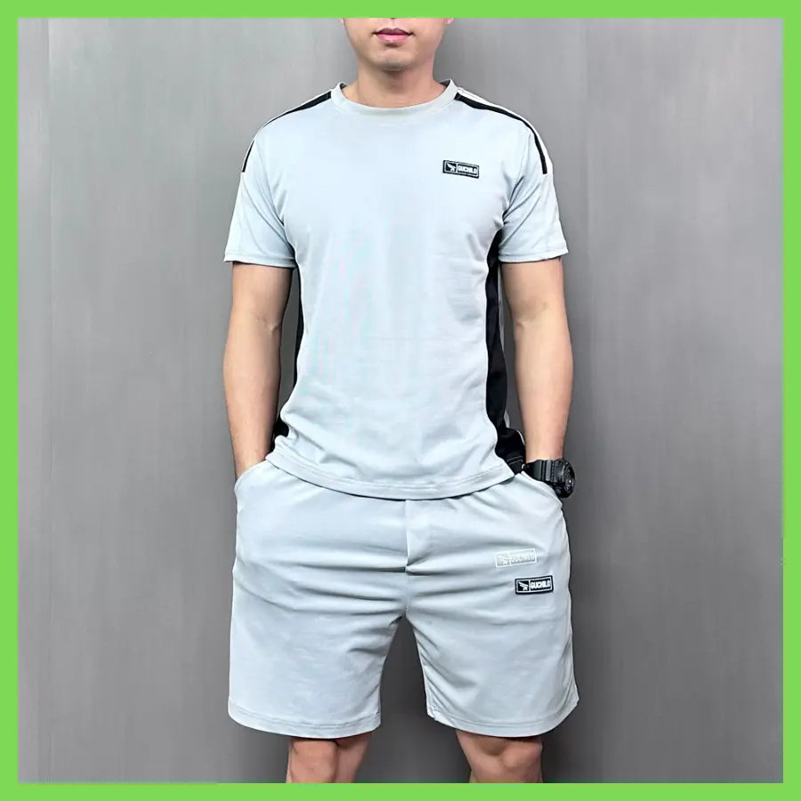 Bộ quần thể thao thun hè SIZE 45 -> 120kg mẫu GUCHILO Xám chất liệu Cotton co dãn 4 chiều thoáng mát bền đẹp phong cách Basic - A'ka Fashion 365
