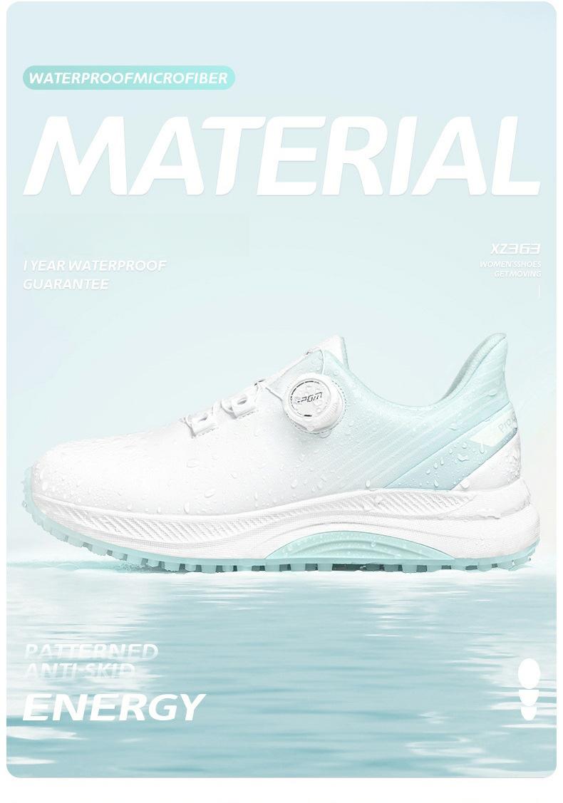 Product Introduction of [PGM] Golf Shoe Summer Women's Shoes Waterproof Knob Women's Sports Shoes Non-Slip Shock-Absorbing Lightweight Nail-Free Shoes Xz363 12
