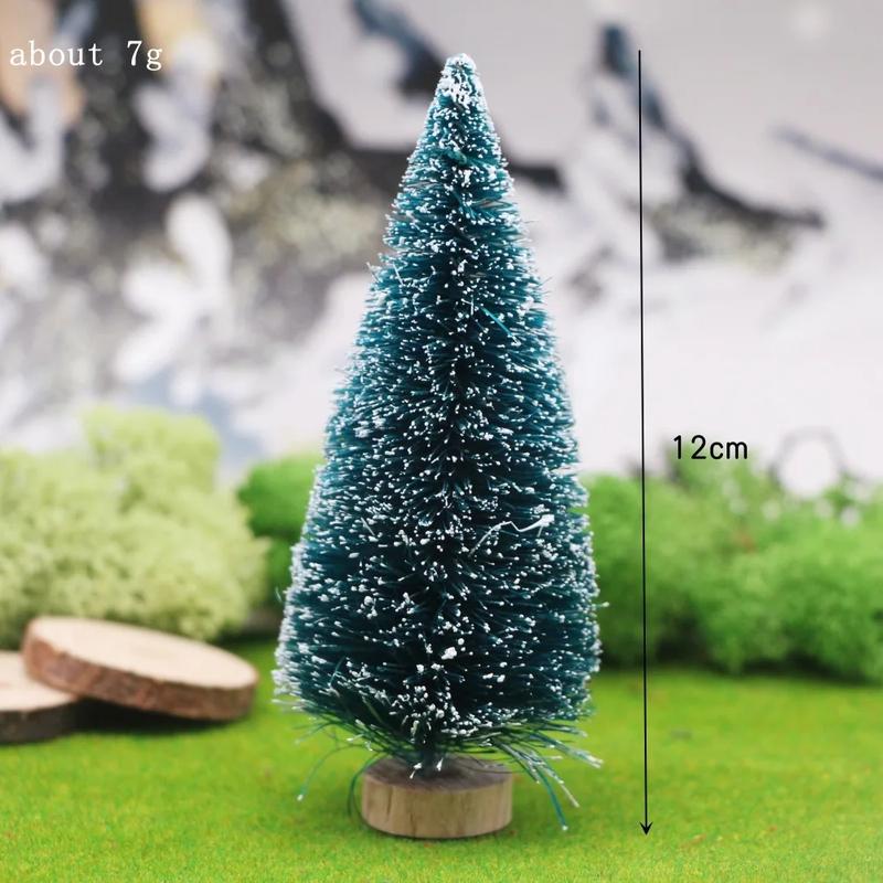 Product Introduction of 1Pc 1:12 Dollhouse Miniature Christmas Tree Cedar Tree Snowflake Pine Needle Tree Doll House Garden Decor Toy Accessories 24