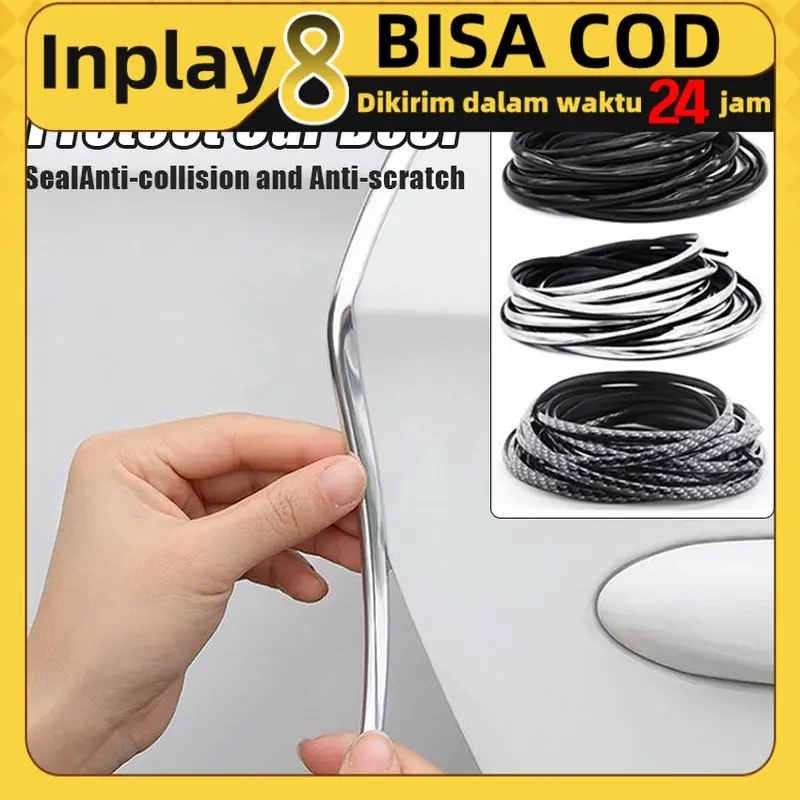 Seal Strip Karet 5meter Universal Pelindung Pinggiran Pintu Tipe U Mobil Kedap Suara 0
