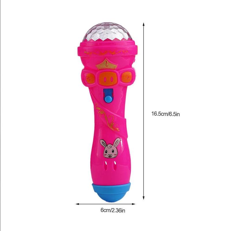 Classic Flash Microphone Toys Mini Cute Music Karaoke Star Prop Light Mike Luminous Toys W4L1 N2C1 8