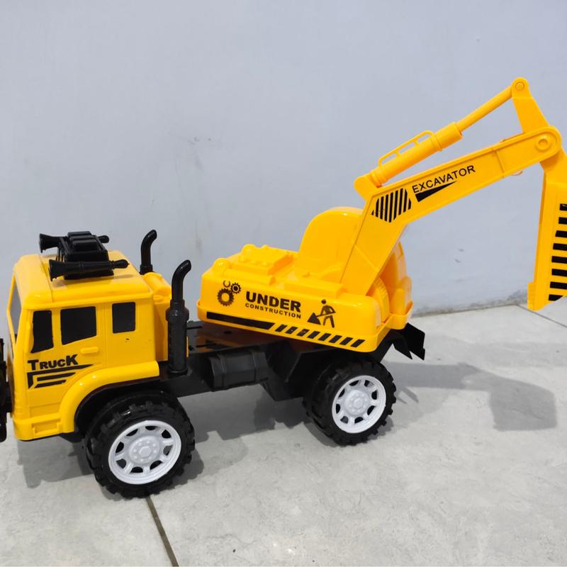 Mainan Anak Truck Excavator Truck Beco Truk Bego ukuran Sedang Bahan Plastik Harga Murah bisa COD 4