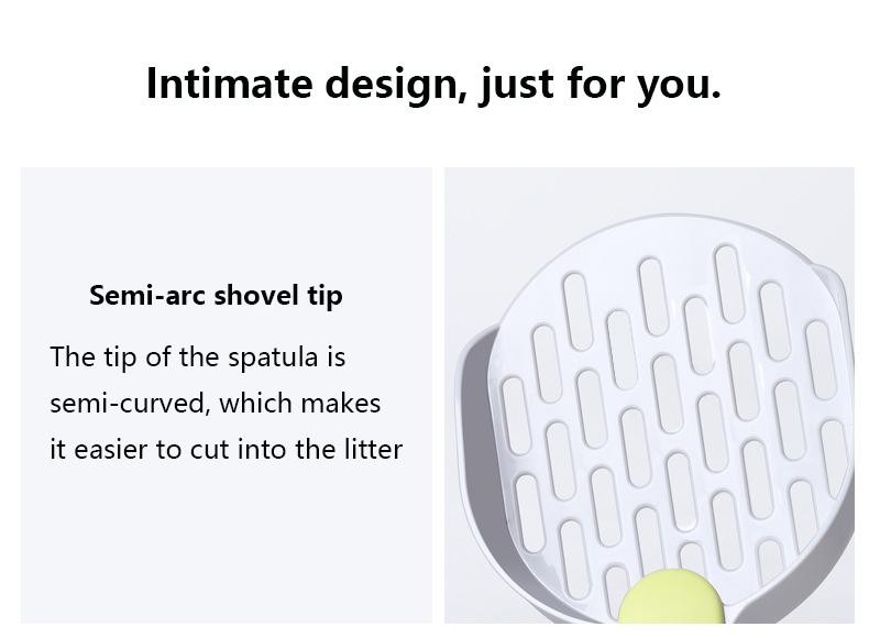 Product Introduction of Cat Litter Scoop Plastic Cat Litter Shovel With Base Self Cleaning Cat Litter Box Shovel Kitten Toilet Clean Tools Cat Supplies 7