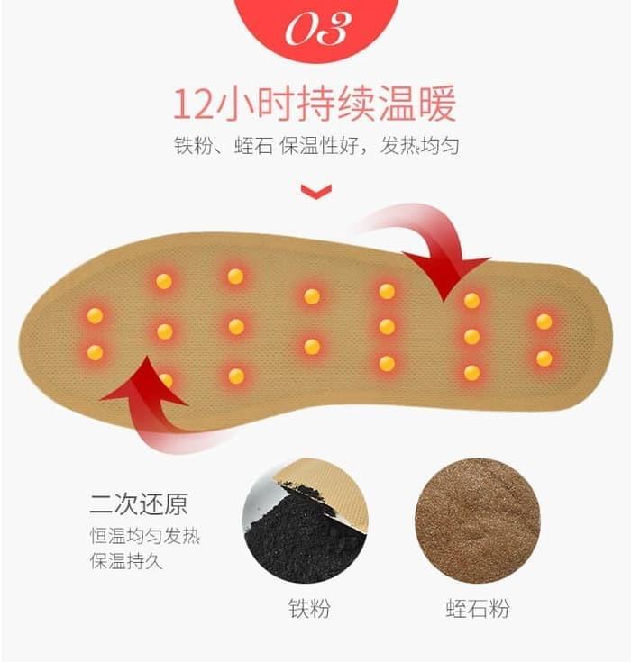 HO-FW sepasang hot pack kaki penghangat tubuh 3