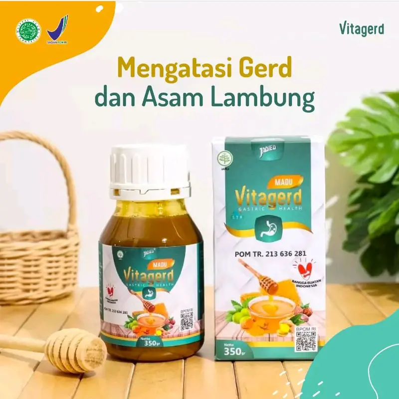 MADU VITAGERD ASLI ORIGINAL 100% HERBAL MAAG ASAM LAMBUNG TERBAIK 0