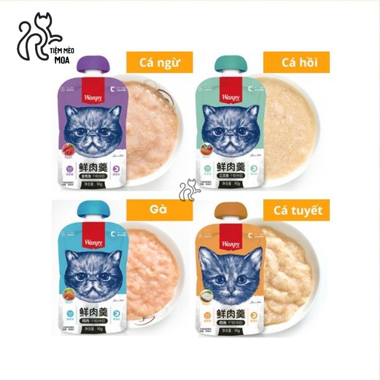 Súp thưởng Wanpy nắp vặn 90gram cho mèo - Tiệm Mèo Moa 8