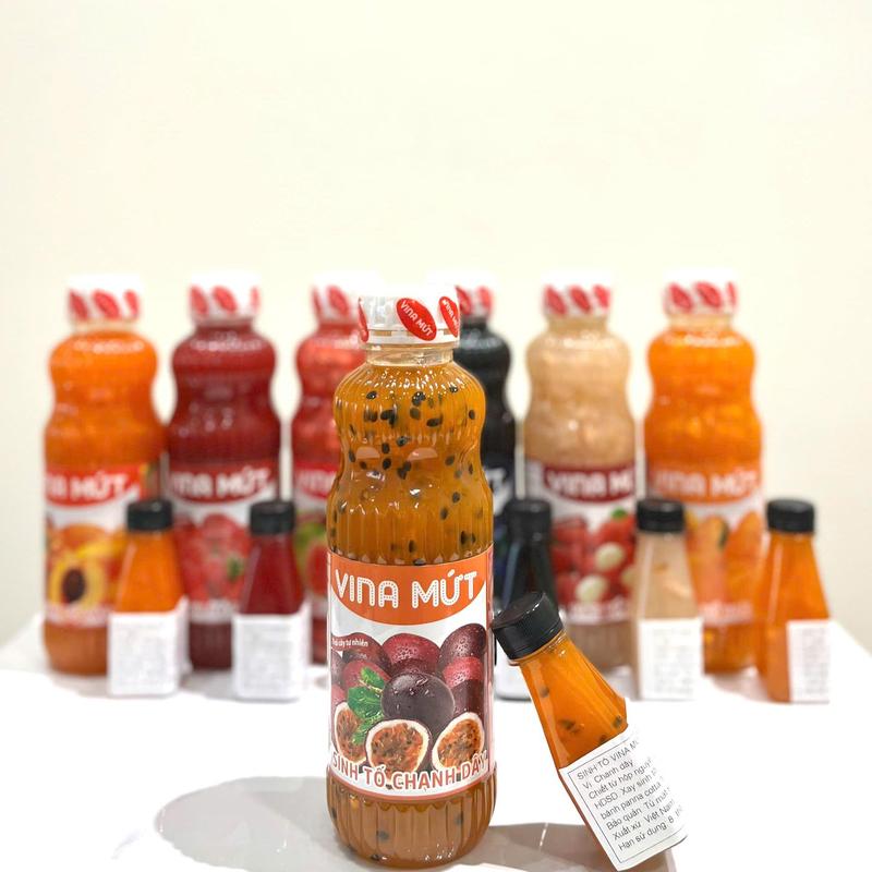 [Chai 120ml] Sinh Tố Vina Mứt Đủ Vị làm Panacotta, sinh tố, trà trái cây,.. 0