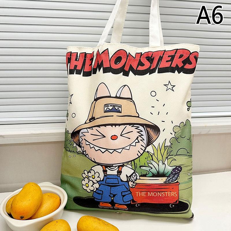 Product Introduction of Canvas Bag For Labubu Student Tutoring Carrying Bag Capacity Book Bag Shoulder Bag Ins Cute 21