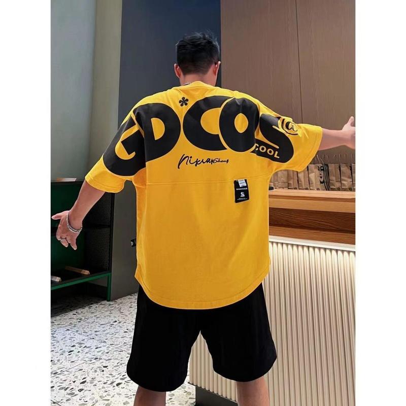 BỘ THUN NGẮN TAY CỔ TRÒN OVERSIZE GDCOS THỜI TRANG 3