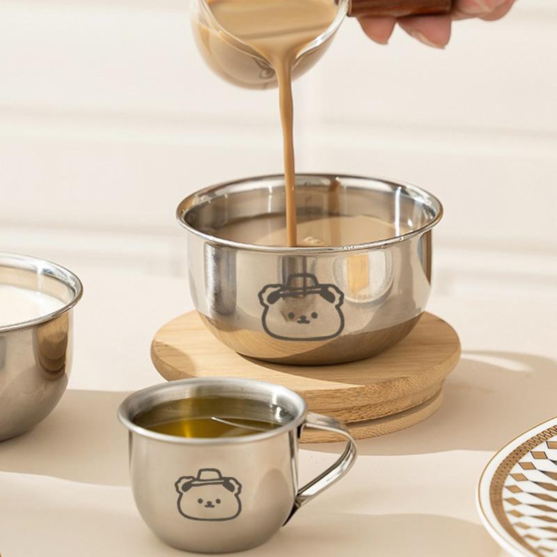 80/200ML Mini 304 Stainless Steel Milk Cup Coffee Flower Milk Frothing Pitcher Latte Cappuccino Milk Cream Cup Small Coffee Cup Jugs Tea 0