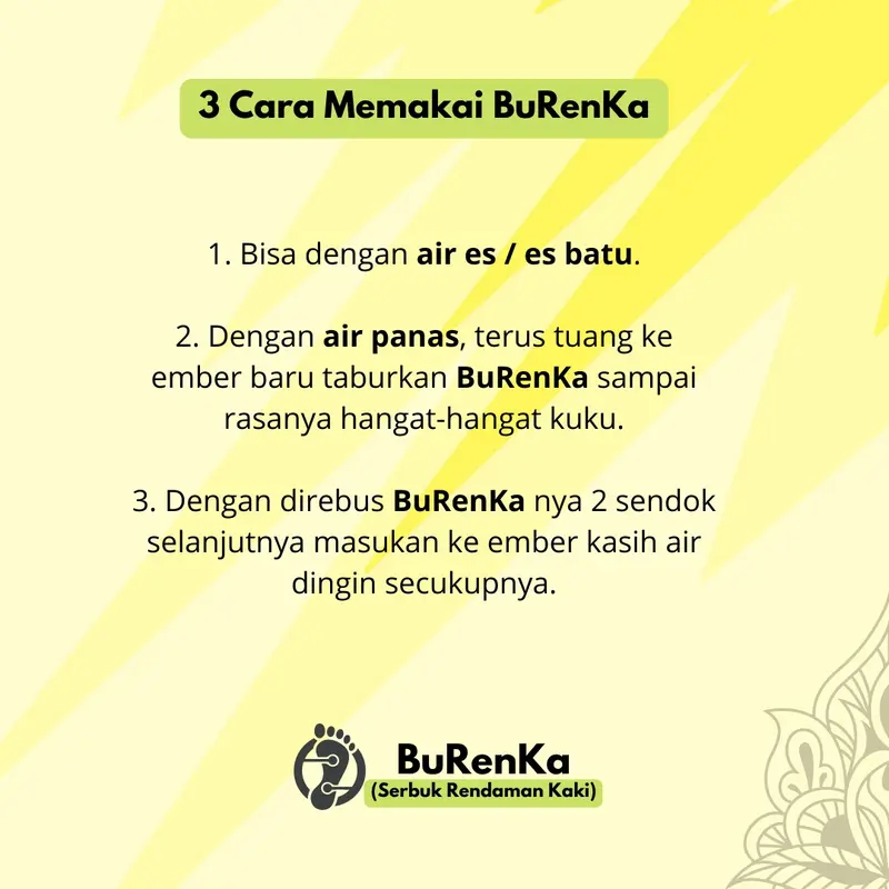 SERBUK BURENKA RENDAMAN KAKI TANGAN ISI 2 SACHET 5