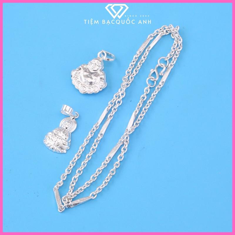 Dây bạc chữ cong hỏa tiển cho bé trai, bạc ta nguyên chất hàm lượng bạc cao dầy đẹp