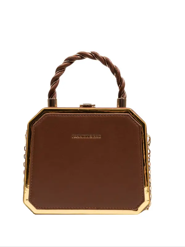 Women's Elegant Chain Strap Solid Square Bag, Trendy Minimalist Handbag, Chic All-match Handbag for Daily & Work Use 7