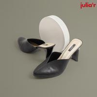 Gambar Julia’r R0026 Mules/Selop Heels Black - 36 dari julia'r shoes Kota Bandung 1 Tokopedia