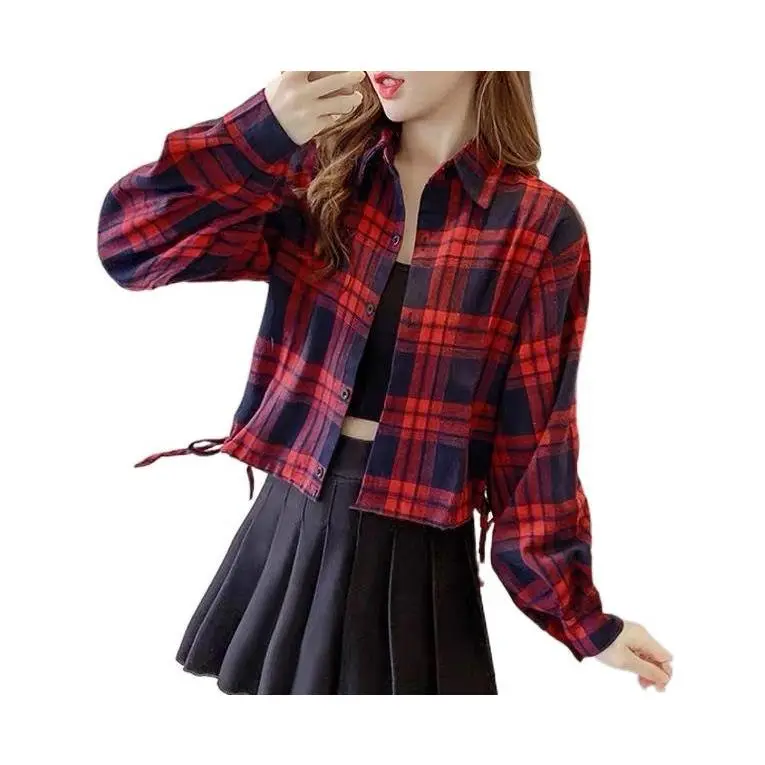 New retro women long sleeve short sleeve jacket WOMEN'S cardigan shirt tops