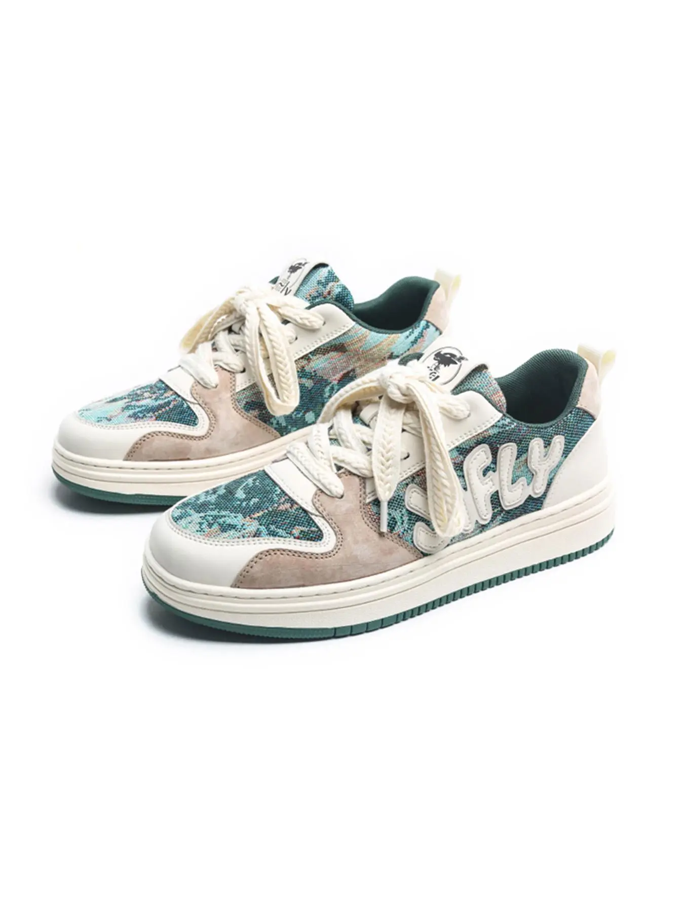 Retro Graffiti Print Patchwork Lace Up Low Top Sneakers, Casual Comfortable Breathable Skate Shoes, Fashionable All-match Sneakers for Men
