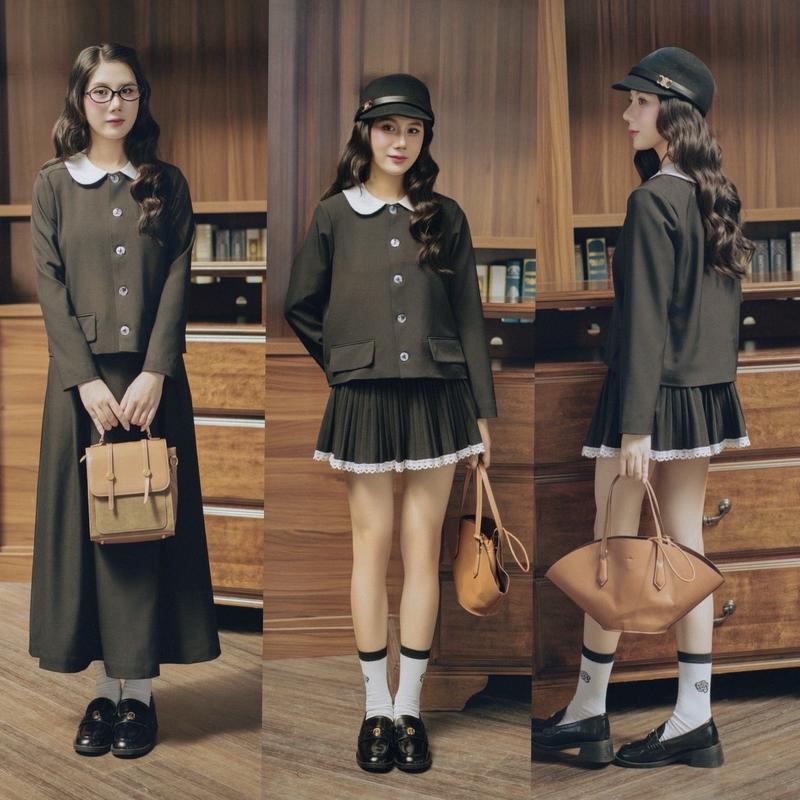 Ami Top - Áo kiểu blazer phối cổ trắng, mix cùng chân váy ngắn hoặc dài rất xinh và thanh lịch Nữ Women