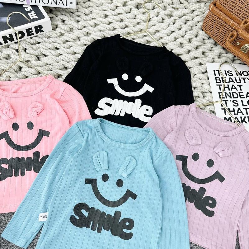 Bộ Thun Gân Dài Tay Co Dãn Siêu Mềm Cho Bé Size 7-17kg - Áo Thun bình thu sơ sinh trần đồ quần set nỉ 2