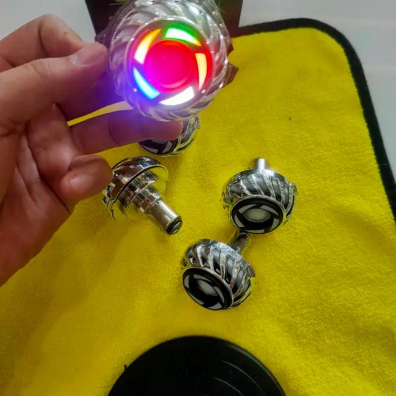 Đèn LED Hậu Bi cầu nháy F1 đổi hiệu ứng Chân M5  lắp Wave , Dream , Vision , Sirius, Ex 135 , Winner V1  - [ Lưu ý Bắt Buộc chuyển điện bình cho riêng đèn hậu lắp như zin sẽ bị cháy - KHÔNG LẮP ĐƯỢC CHO XE ĐIỆN ]