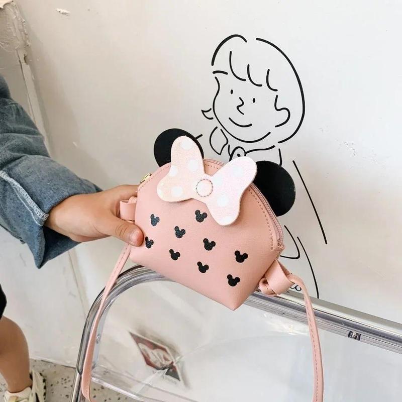 Product Introduction of Cute Princess Girl Coin Purse Crossbody Bag Children's Wallet Coin Bag Cute Cartoon Bow Kids Side Bags Bowknot Shoulder Bag 16