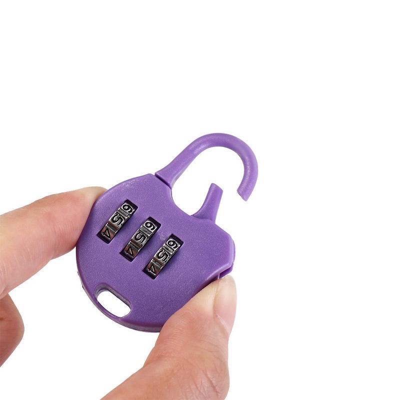 Portable Plastic Password Combination Lock Backpack Padlock Combination Padlock Padlock 3 Digit Gym Drawer Lock Digit Locks Drawer 5