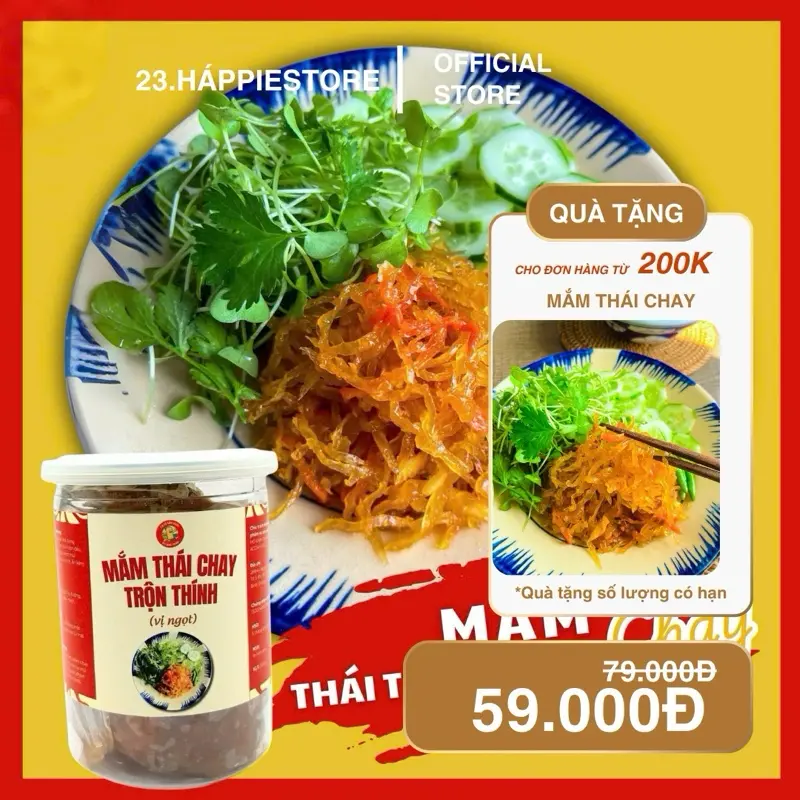 [Thực Phẩm Chay Ăn Liền] Mắm Thái Chay 300 Gram Vị Đậm Đà Ăn Cùng Cơm Nóng Bánh Mì