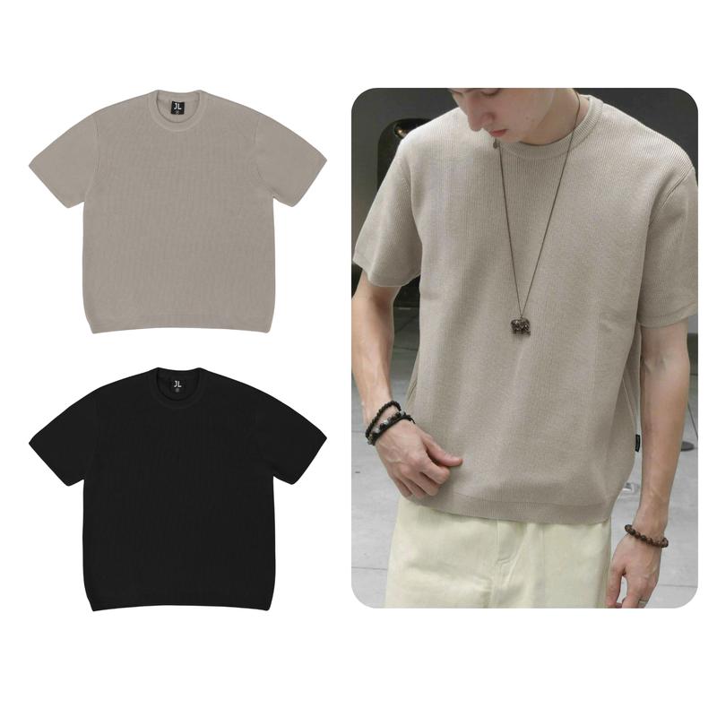  Áo len cộc tay Base Jack Lane Áo cộc tay nam nữ unisex chất liệu vải len 