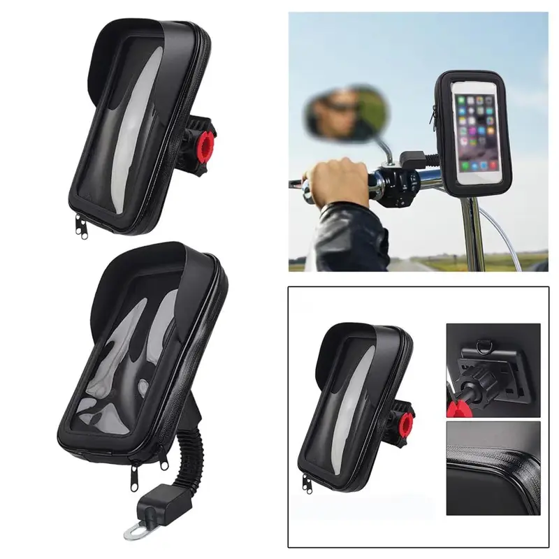 Giá đỡ điện thoại xe máy Túi chống nước Màn hình cảm ứng chống rung 360 Giá đỡ điện thoại có thể điều chỉnh Giá đỡ điện thoại Phụ Kiện Phone 6