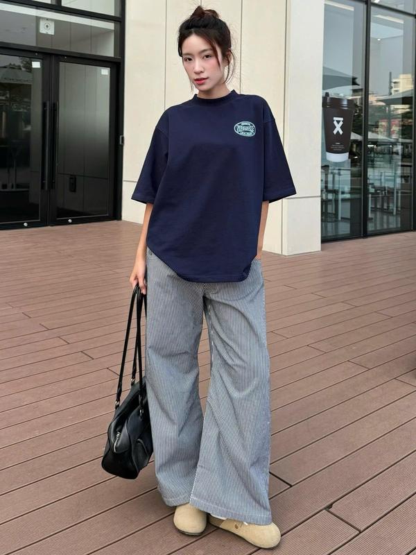 Quần Kaki Ống Rộng Nevasome Striped Kẻ Sọc Form Rộng Nam Nữ Menswear Womenswear