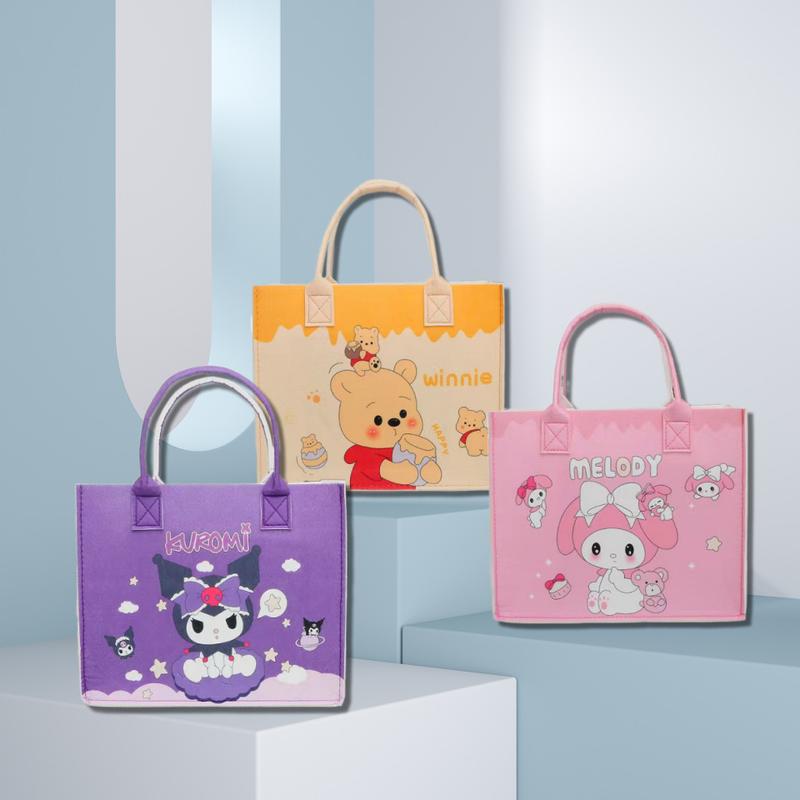 [EVATRENDY]  Túi Xách , Túi Tote Nỉ Xốp Cầm Tay Hoạ Tiết Siêu Xinh TX101