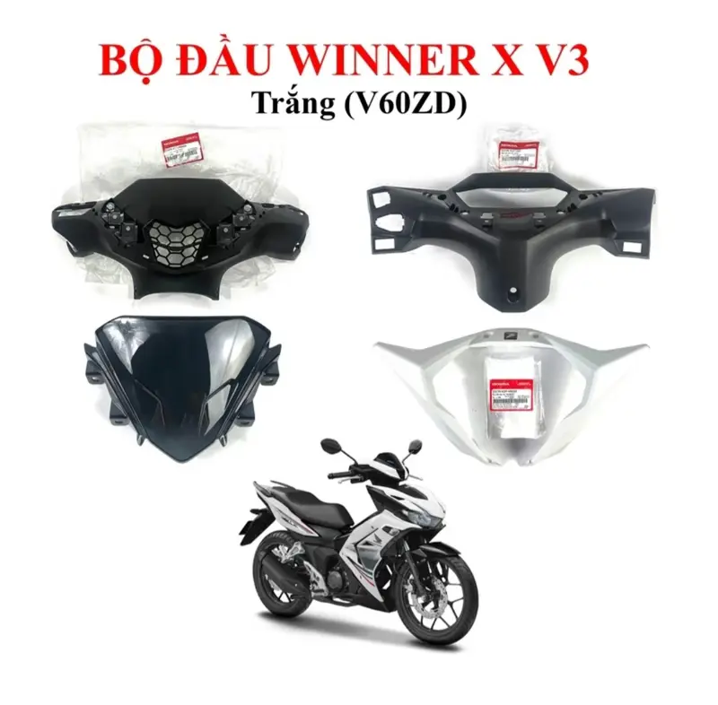 Bộ đầu Winner V3 4 món gắn cho Winner X V2 zin hãng (chưa kèm ốc,kẹp) đầy đủ màu Phụ Kiện Phụ Tùng 1