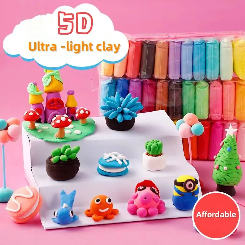 Super Light Clay Butter Slime/Air Dry Clay Set  12/24/36colour -  Craft Supplies for Kids and Adults Safe and non -toxic