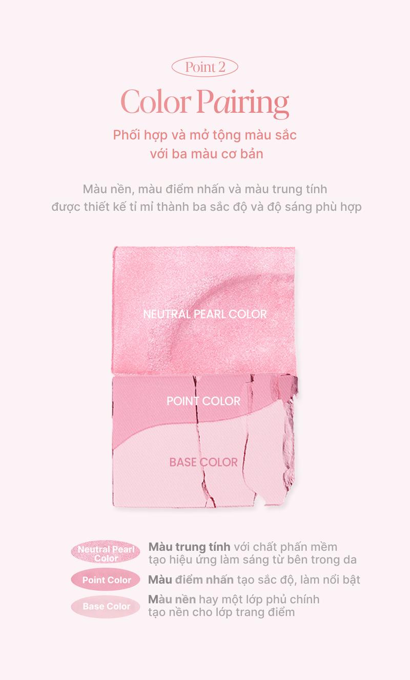 Product Introduction of Bảng Phấn Má 3D Espoir Tone Pairing Cheek 9.6gr 7