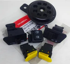 Klakson Motor Standar Honda Beat Vario 12 Volt + SAKLAR SET 5 PICIS BEAT KARBU, SCOPPY KARBU,SPECCY KARBU,VARIO KARBU, SUPRA X 125,,SUPRA FIT NEW"ORIGINAL KPH Accessories Motorcycle Tempat
