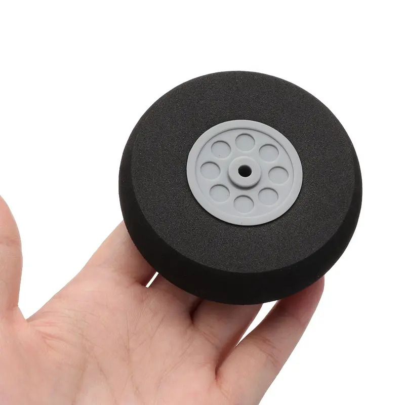 Bánh xe đuôi phụ kiện, màu đen, Thích hợp cho máy bay RC, có kích thước 1 "-3" inch, Phụ tùng đồ chơi máy bay thay thế, Trung tâm bánh xe 5