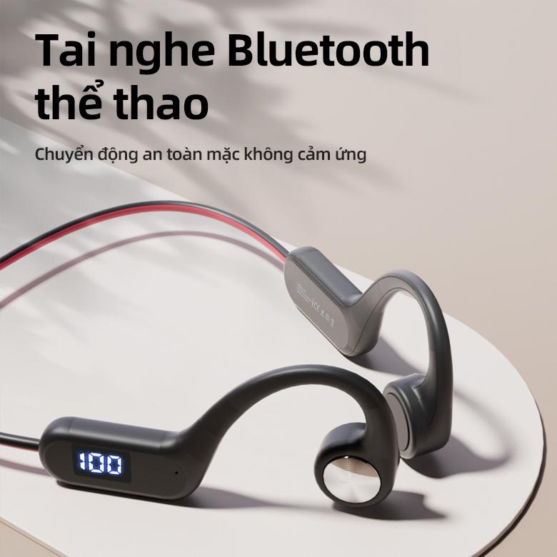 GUANRUIDA Tai nghe Bluetooth Grade G13 dẫn truyền xương LED chạy bộ thể thao nghe nhạc đàm thoại cho điện thoại Laptop Bluetooth 5.3 âm thanh chất lượng cao IPX45