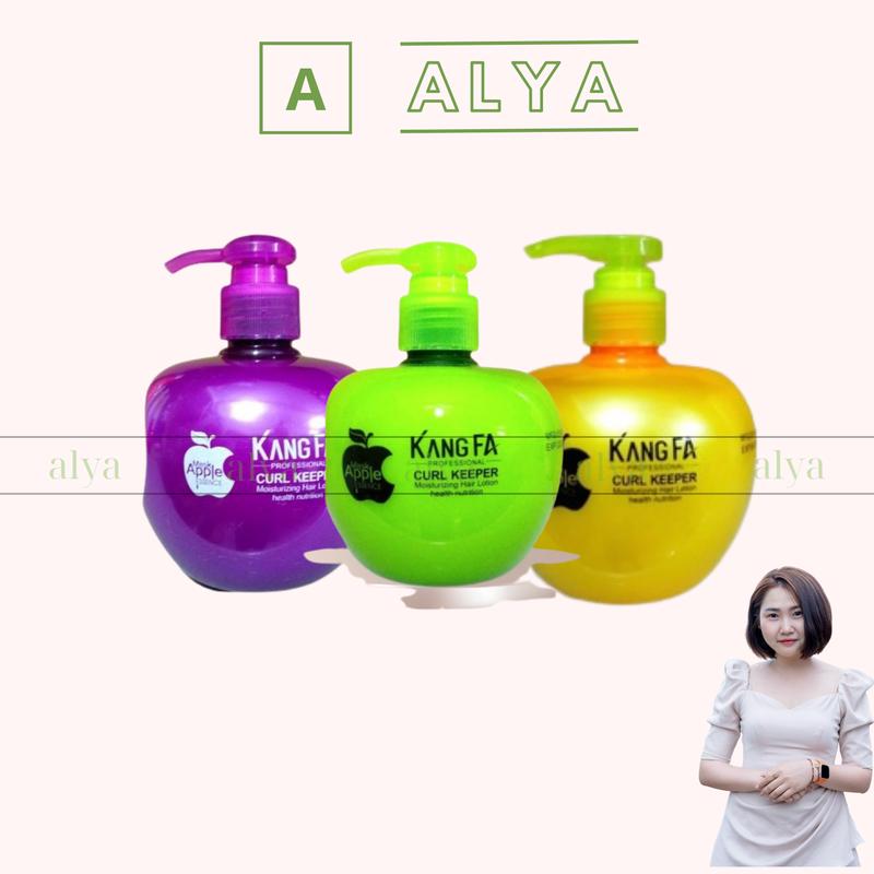 Gel dưỡng tạo kiểu giữ nếp tóc xoăn Kangfa 260ml. Wax hương táo tạo kiểu tóc uốn sóng dưỡng ẩm phục hồi tóc khô xơ gel dưỡng